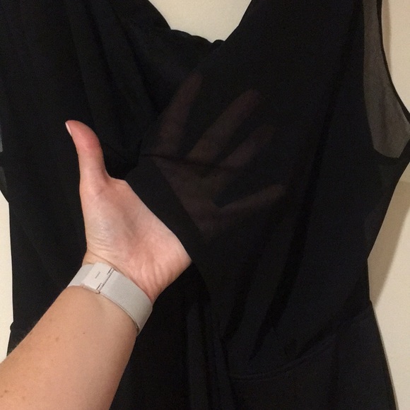 Black dress with sheer black back ties - Picture 5 of 6